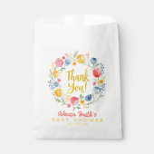 Spring Floral Baby shower Favoriet Bag – April Sho Bedankzakje (Voorkant)
