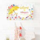 Spring Floral Baby shower Welcome Banner – April S (Insitu)