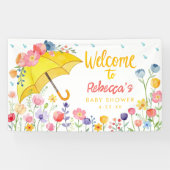 Spring Floral Baby shower Welcome Banner – April S (Horizontaal)