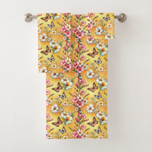 Spring Floral Bad Handdoek (Insitu)