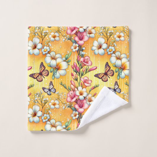 Spring Floral  Bad Handdoek (Wasdoekje)