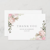 Spring Floral bedankje Bedankkaart (Voorkant / Achterkant)
