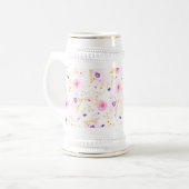 Spring Floral Beer Stein Bierpul (Voorkant links)