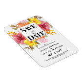 Spring Floral Bewaar de datum Magneet (Rechterzijde)