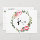 Spring Floral Blooms Garden Weddenschap Uitnodiging Briefkaart (Voorkant / Achterkant)