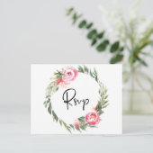 Spring Floral Blooms Garden Weddenschap Uitnodiging Briefkaart (Staand voorkant)