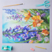 Spring Floral Bluebells Tissue Paper Tissuepapier (Craft)