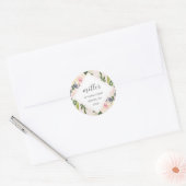 Spring Floral Blush | Adres Sticker (Envelop)