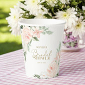Spring Floral Blush Pink Sage Green Vrijgezellenfe Papieren Bekers