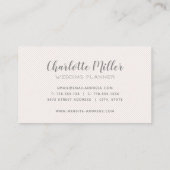 Spring Floral Blush Waterverf Visitekaartje (Achterkant)