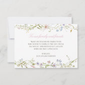 Spring Floral Border Baby shower Bedankkaart (Achterkant)