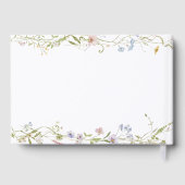 Spring Floral Border Baby shower Gastenboek (Achterkant)