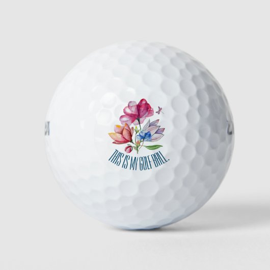 Spring Floral Bouquet Golfballen (Voorkant)