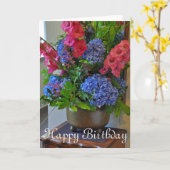 Spring floral bouquet kaart (Gele Bloem)