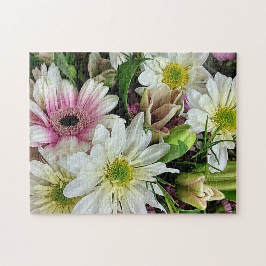 Spring Floral Bouquet met Daisies Legpuzzel (Horizontaal)