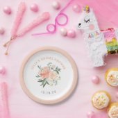 Spring Floral Bouquet Vrijgezellenfeest Papieren Bordje (Feest)