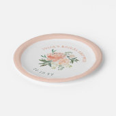 Spring Floral Bouquet Vrijgezellenfeest Papieren Bordje (Gekanteld)