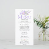 Spring Floral Bouquet Wedding Menu (Staand voorkant)