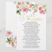 Spring Floral Bridal Shower Drink If Game Cards (Voorkant / Achterkant)