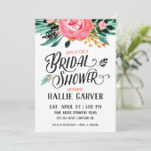 Spring Floral Bridal Shower Kaart (Staand voorkant)