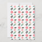 Spring Floral Bridal Shower Kaart (Achterkant)