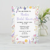 Spring Floral Bridal Shower Kaart (Staand voorkant)