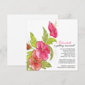 Spring Floral Bridal Shower Kaart (Voorkant / Achterkant)