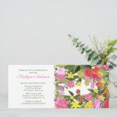 Spring Floral Bridal Shower Kaart (Staand voorkant)