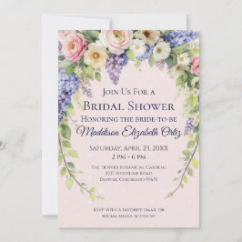 Spring Floral Bridal Shower Kaart