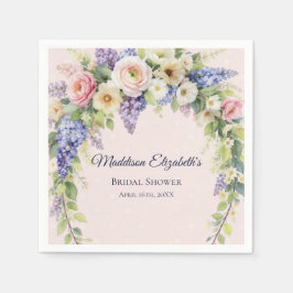 Spring Floral Bridal Shower Servet