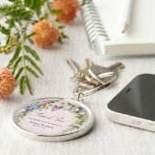 Spring floral Bridal Shower Sleutelhanger (Zijkant)