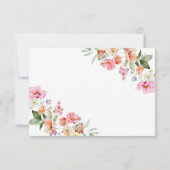 Spring Floral Bridal Shower Thank You Card Bedankkaart (Achterkant)