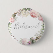 Spring Floral Bridesmaid Button (Voorkant)