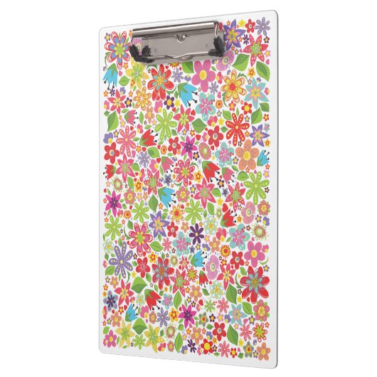 Spring Floral Bright Flower Garden Kantoor Papers Klembord (Links)