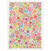 Spring Floral Bright Flower Garden Kantoor Papers Klembord (Achterkant)