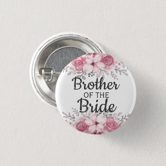 Spring Floral broer van de bruine Button (Voorkant /achterkant)