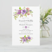 Spring Floral Brunch en Bubble Vrijgezellenfeest Kaart (Staand voorkant)