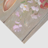 Spring Floral Bunny in Rustic Bucket Tissuepapier (Detail)