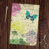 Spring Floral Butterfly Ephemera Tissuepapier