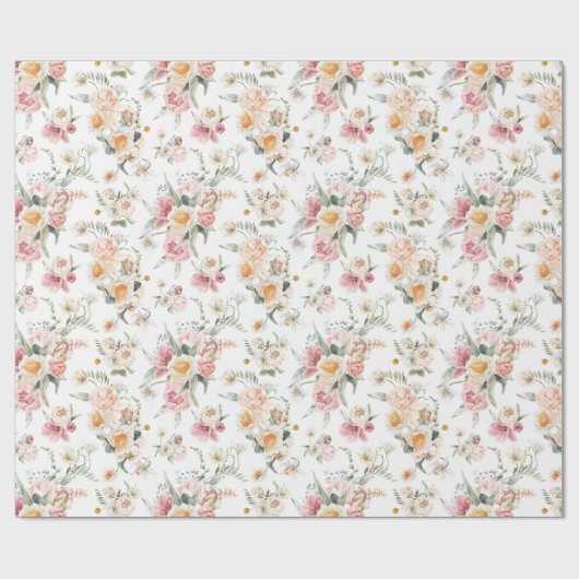 Spring Floral Cadeaupapier (Vlak)