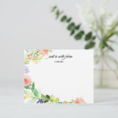 Spring Floral Canopy | Gepersonaliseerde schrijfbe Kaart (Staand voorkant)