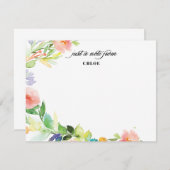 Spring Floral Canopy | Gepersonaliseerde schrijfbe Kaart (Voorkant / Achterkant)