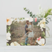 Spring Floral Canopy Save the Date Aankondiging (Staand voorkant)