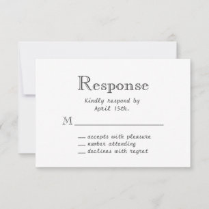 Spring Floral Chalkboard RSVP