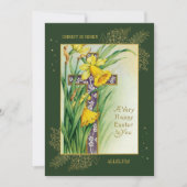 Spring Floral Christelijke Paasbrunch Egg Hunt Kaart (Voorkant)