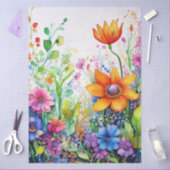 Spring Floral Colourful Tissue Paper Tissuepapier (Craft)