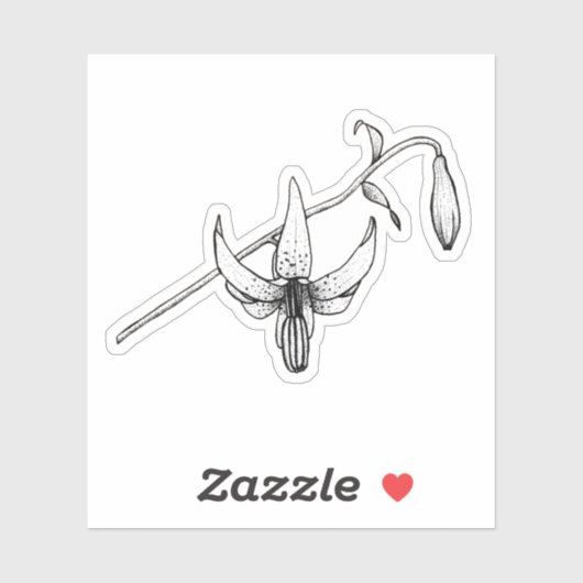 Spring Floral | Columbia Lily | Botanische Sticker (Vel)