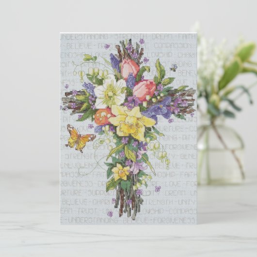 Spring Floral Cross (Staand voorkant)