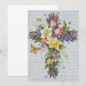 Spring Floral Cross (Voorkant / Achterkant)