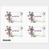 Spring Floral Custom design Rechthoekige Sticker (Vel)